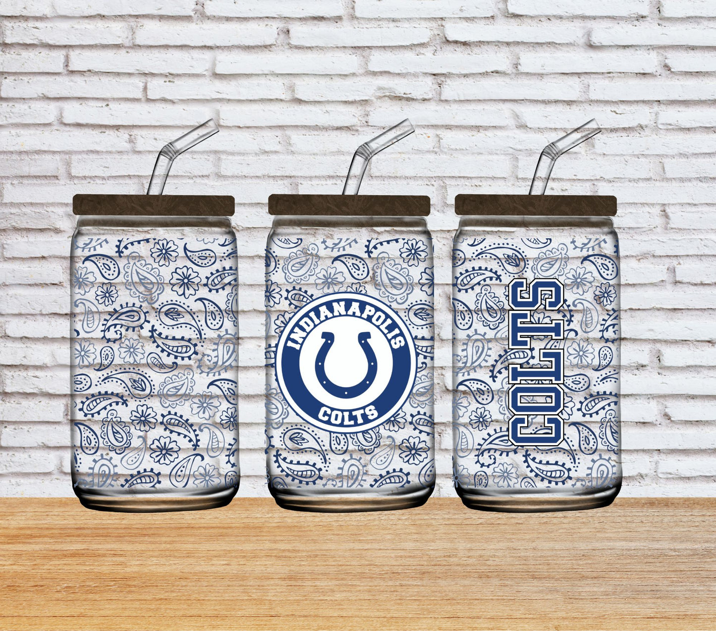 Football 16oz Sublimation Libbey Glass Image