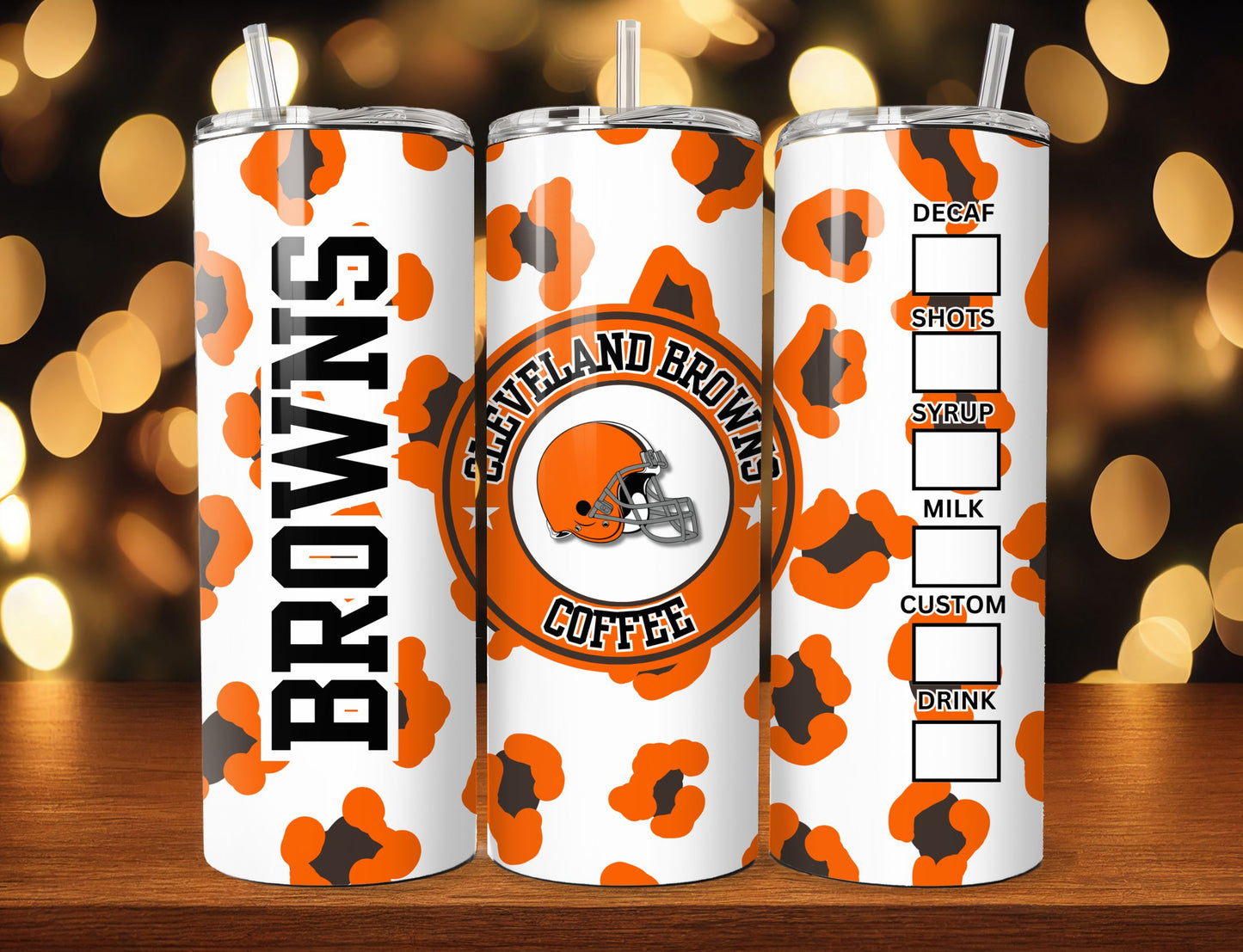 Football 20oz Sublimation Tumbler Image