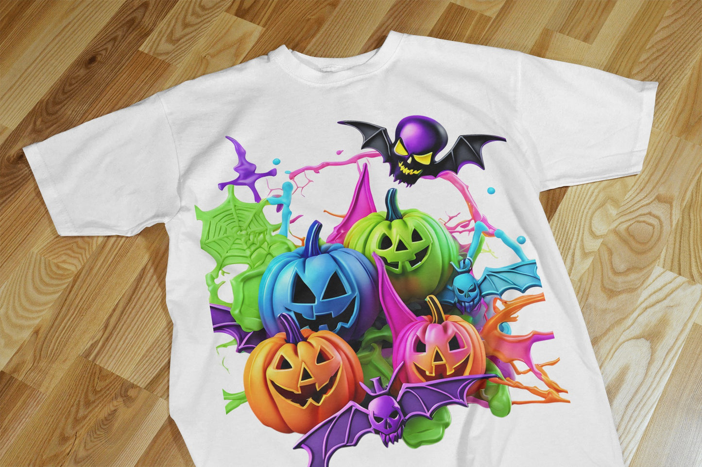 90+ Colorful Halloween Sublimation T-Shirt Images Bundle