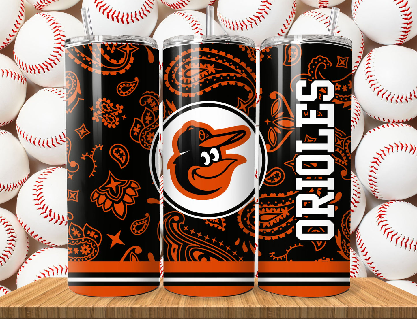 Baseball 20oz Sublimation Tumbler Image