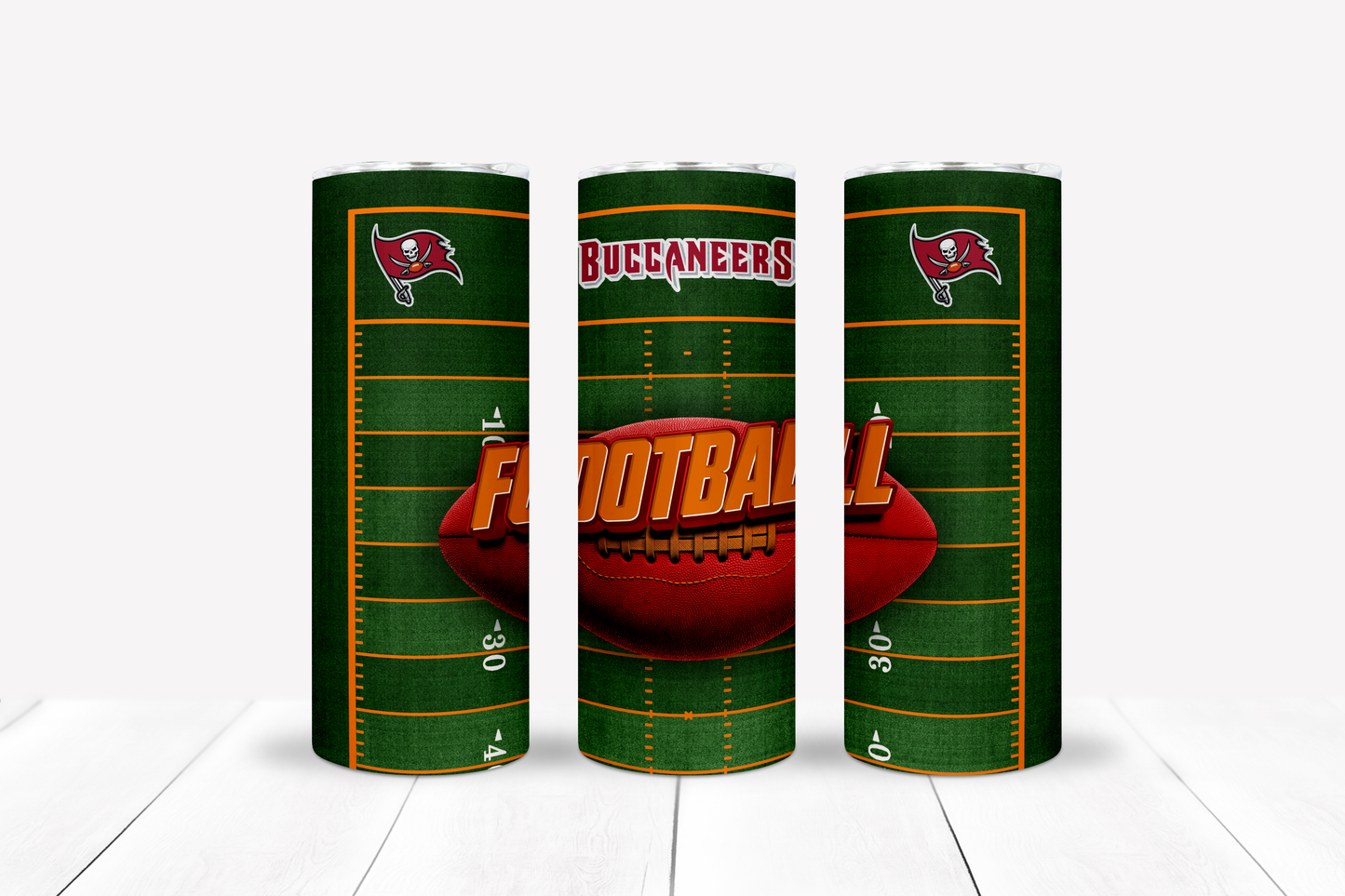 Football 20oz Sublimation Tumbler Image