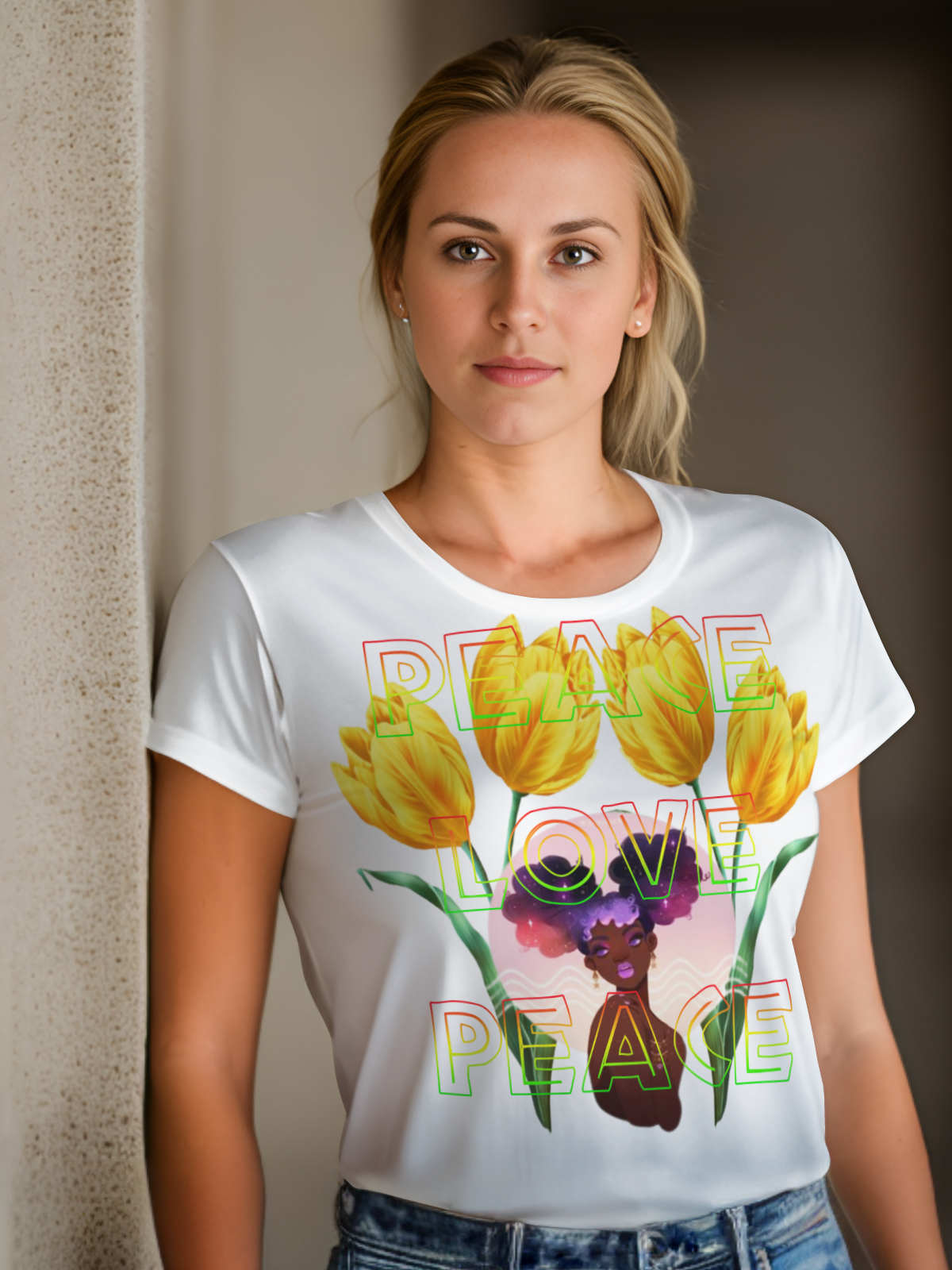 Peace & Love Sublimation/DTF T-Shirt Images Bundle