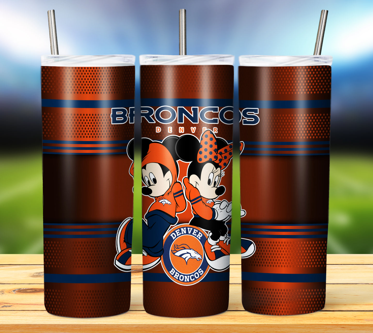 Football 20oz Sublimation Tumbler Image