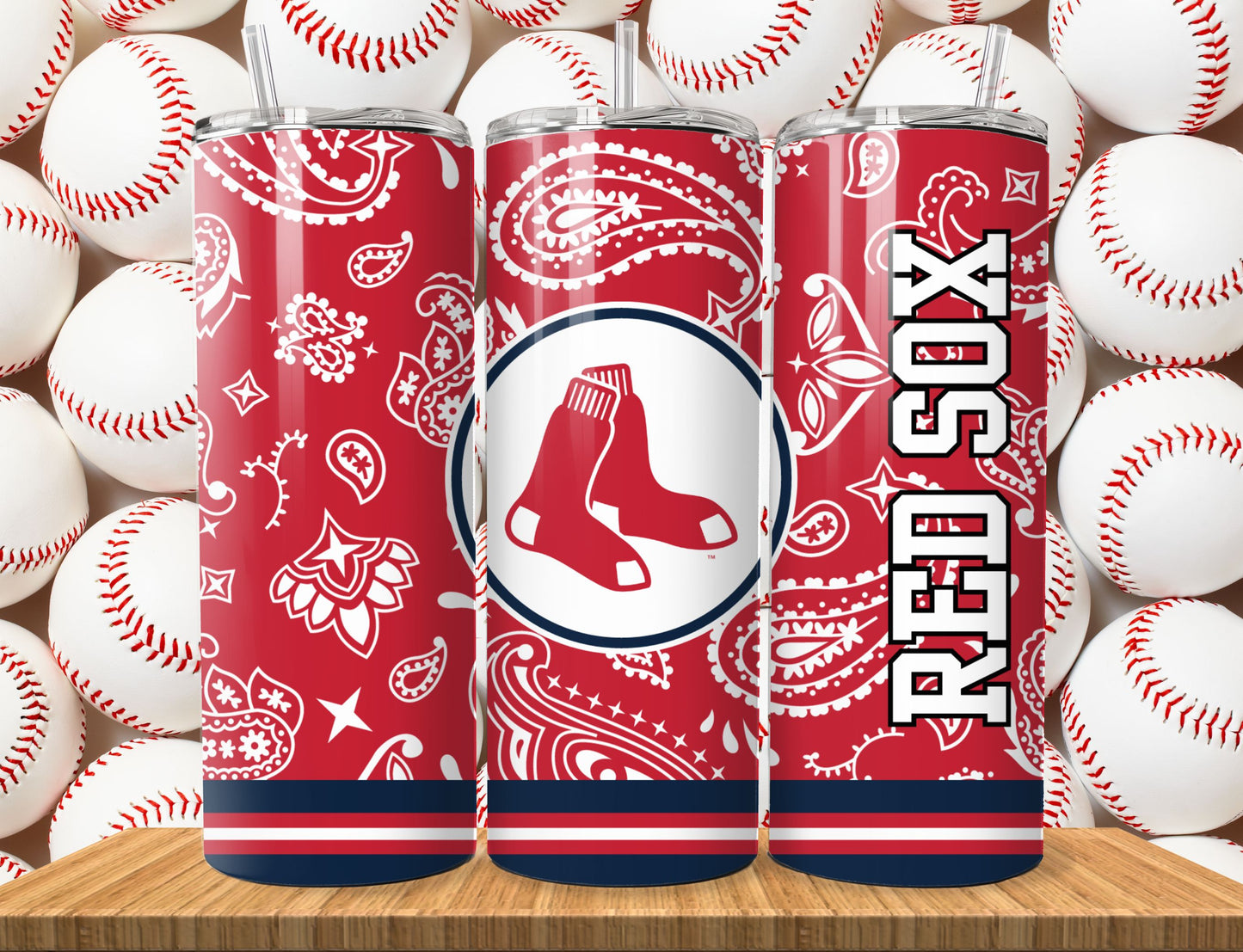 Baseball 20oz Sublimation Tumbler Image