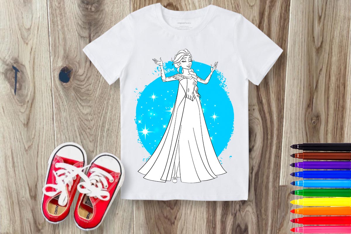 Coloring Cartoon Sublimation/DTF T-Shirt Images Bundle