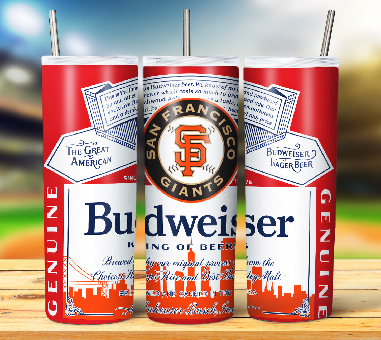 Baseball 20oz Sublimation Tumbler Image