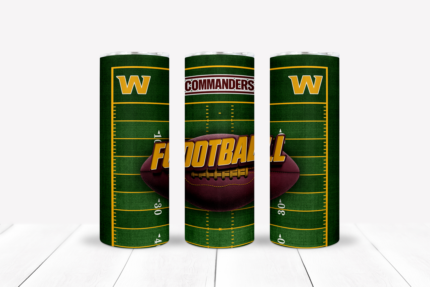 Football 20oz Sublimation Tumbler Image