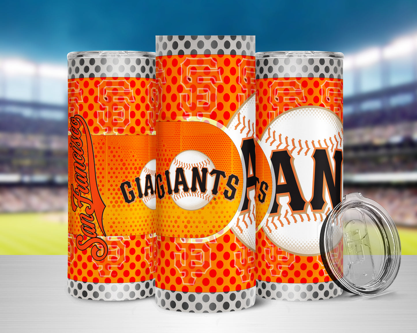 Baseball 20oz Sublimation Tumbler Image