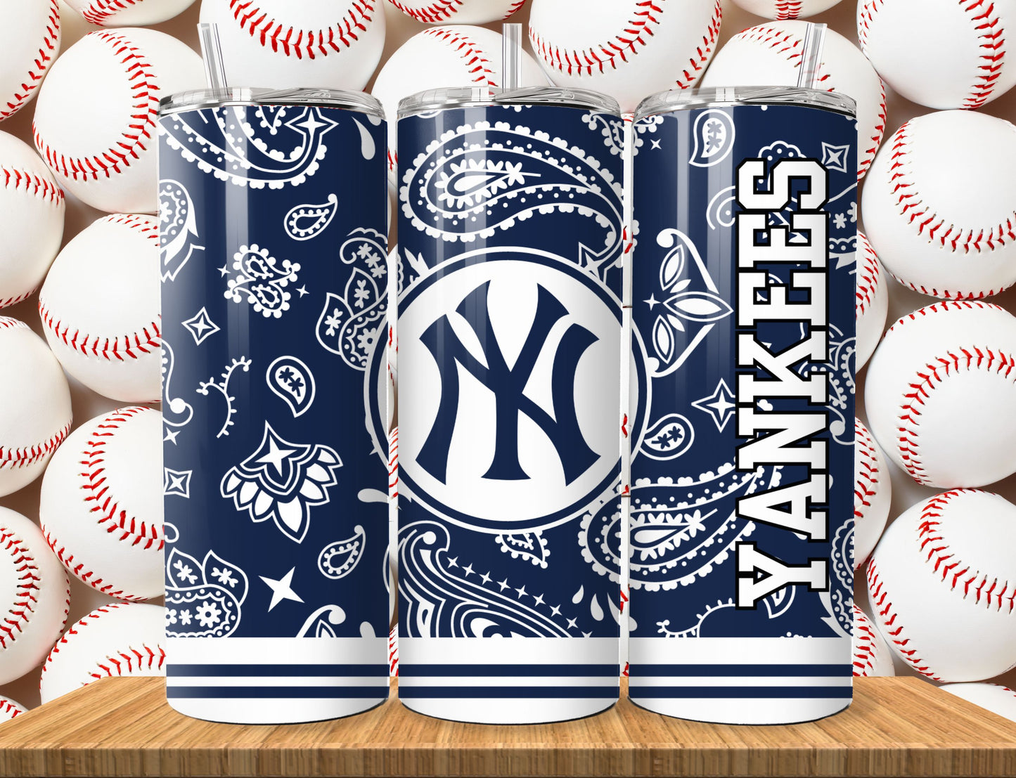 Baseball 20oz Sublimation Tumbler Image