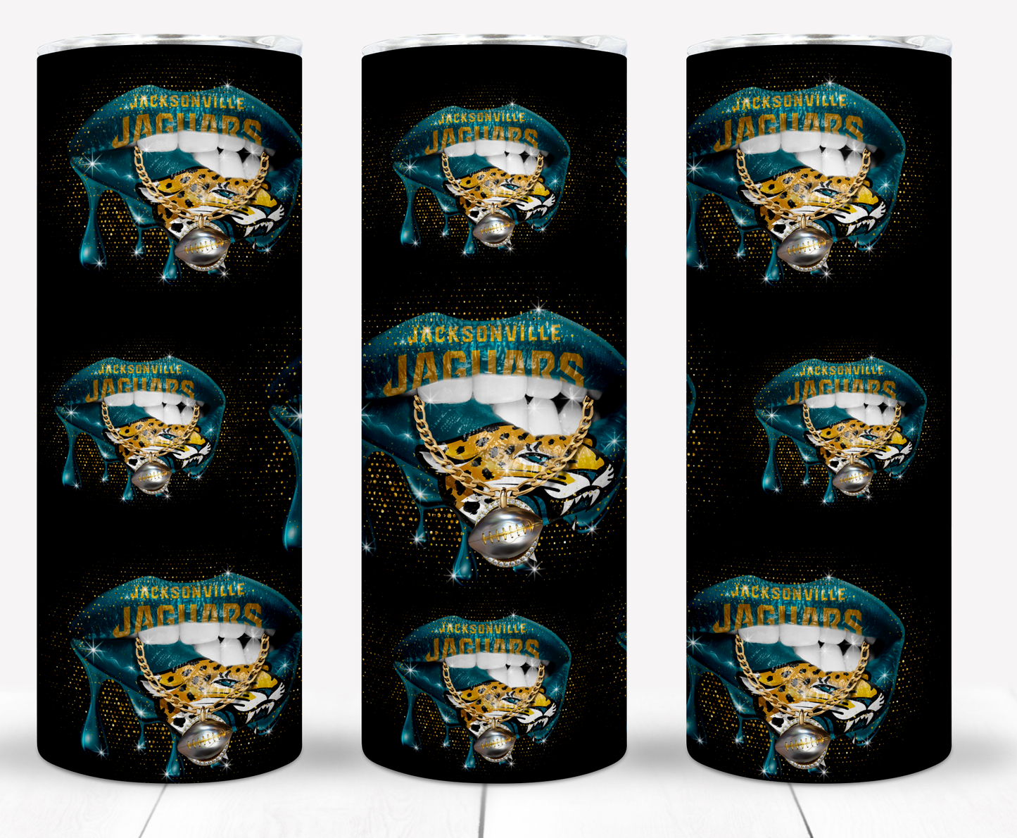 Lips Football 20oz Sublimation Tumbler Image