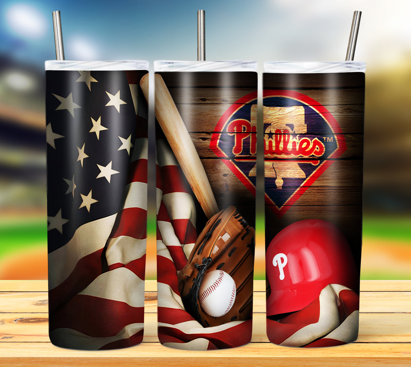 Baseball 20oz Sublimation Tumbler Image