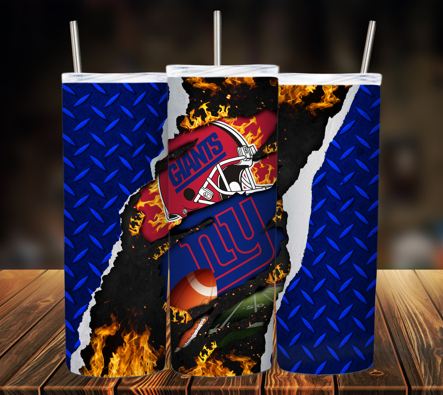 Football 20oz Sublimation Tumbler Image