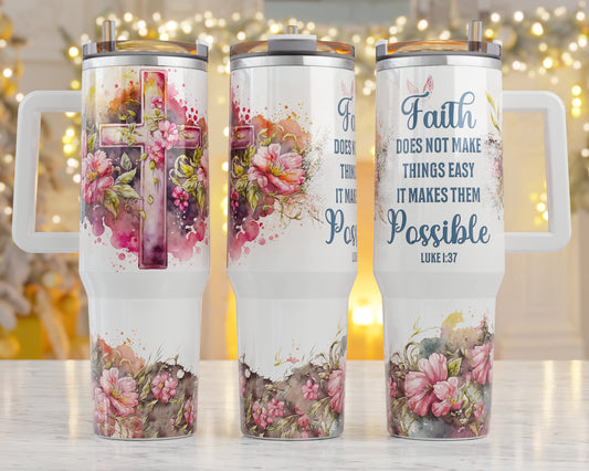 Faith Sublimation 40oz Tumbler Image