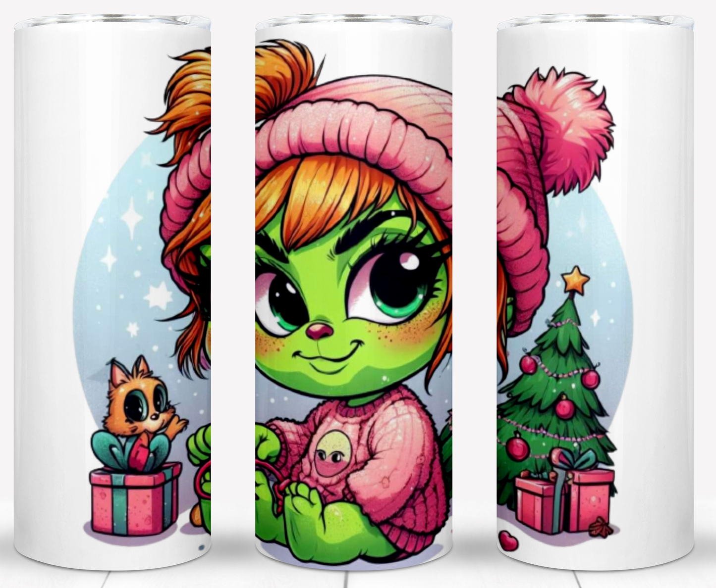 Christmas Baby Grinch Sublimation 20oz Tumbler Images Bundle