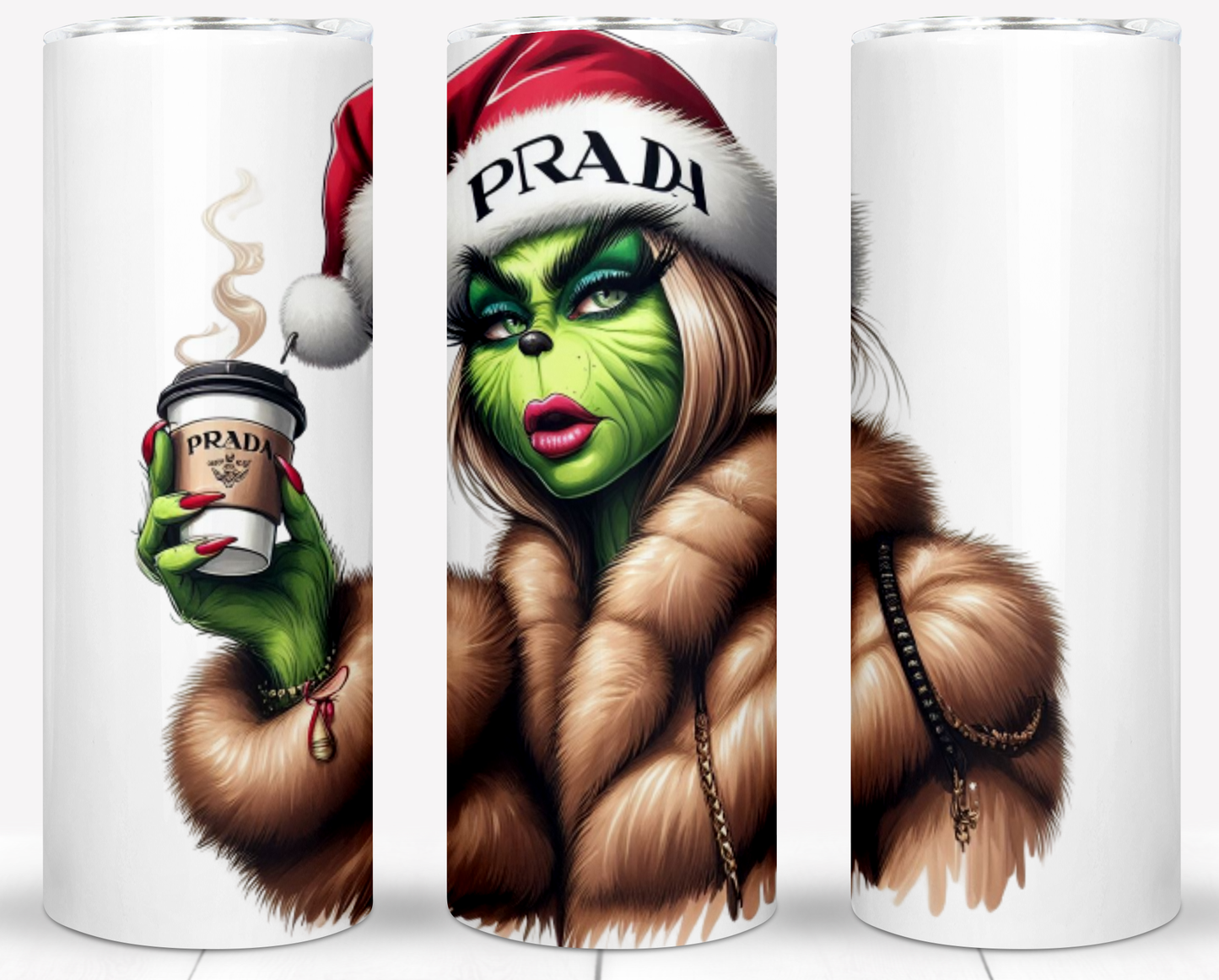 30+ Christmas Brand Grinch Sublimation 20oz Tumbler Images Bundle