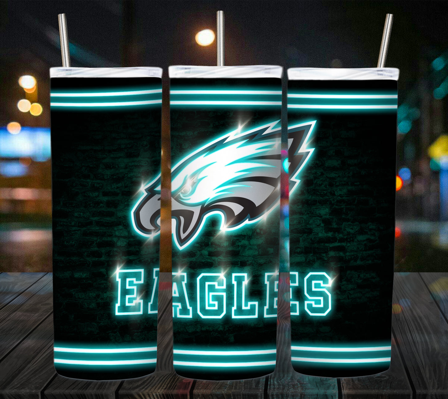 Football 20oz Sublimation Tumbler Image