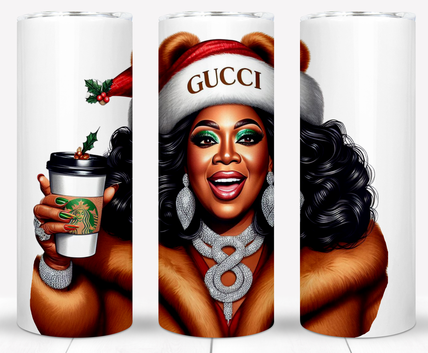 Christmas Oprah Sublimation 20oz Tumbler Images Bundle