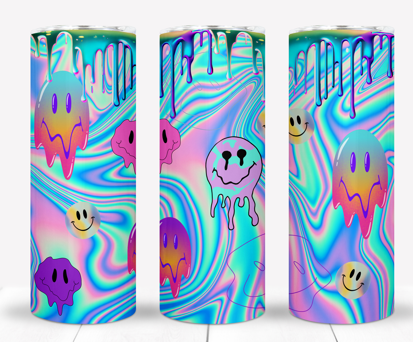 Funky Smileys Sublimation 20oz Tumbler Image