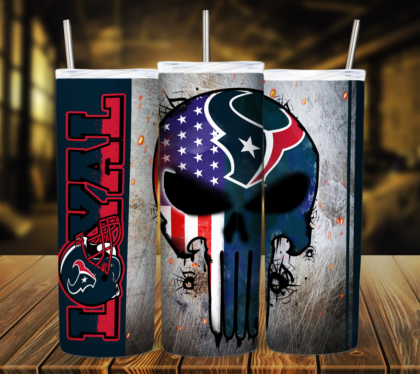 Football 20oz Sublimation Tumbler Image