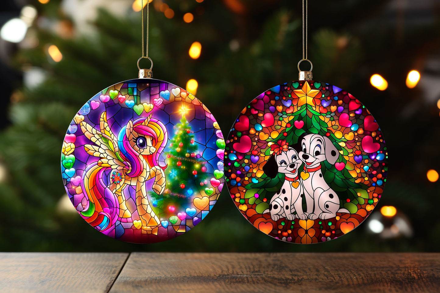 100+ Christmas Sublimation Ornament/Car Coaster Images Bundle