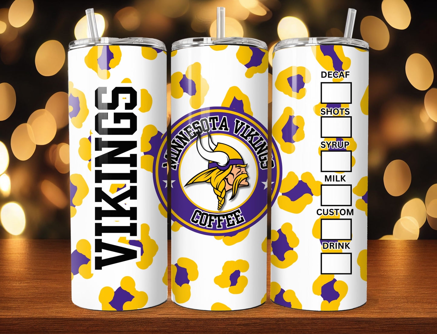 Football 20oz Sublimation Tumbler Image