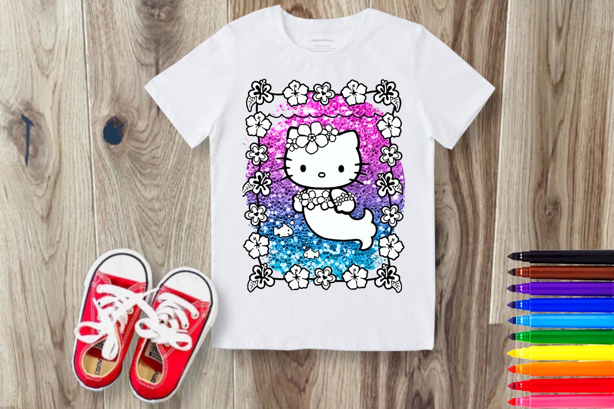 Coloring Cartoon Sublimation/DTF T-Shirt Images Bundle