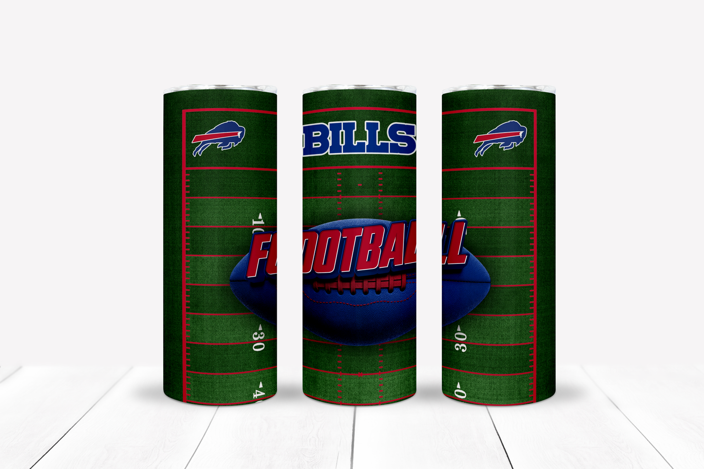 Football 20oz Sublimation Tumbler Image