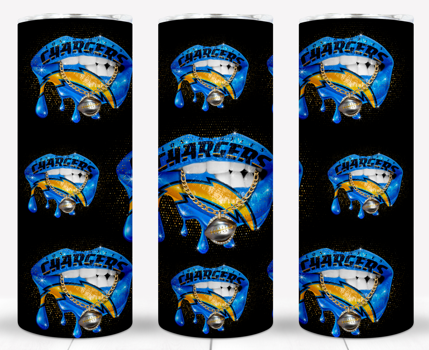 Lips Football 20oz Sublimation Tumbler Image