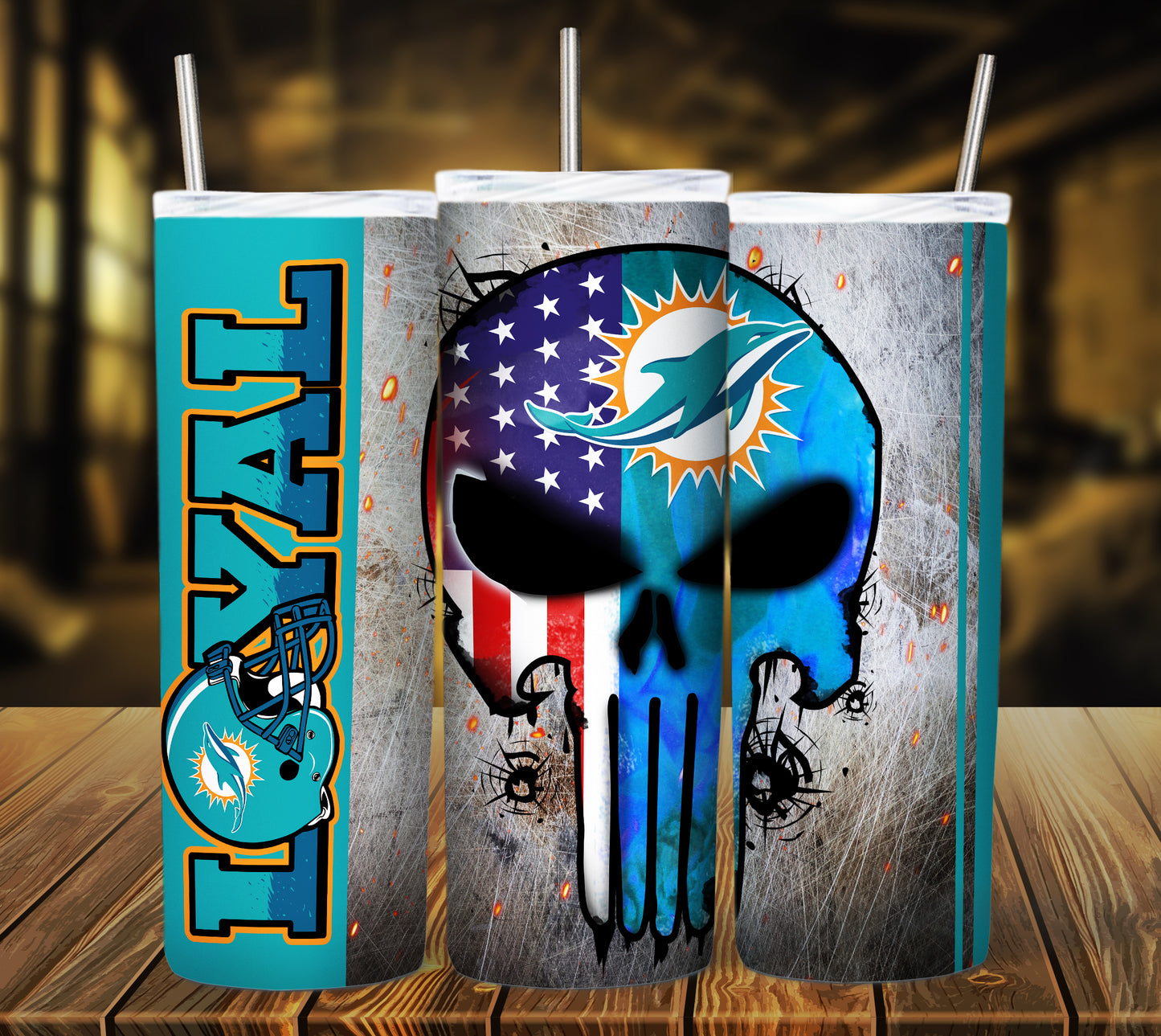 Football 20oz Sublimation Tumbler Image