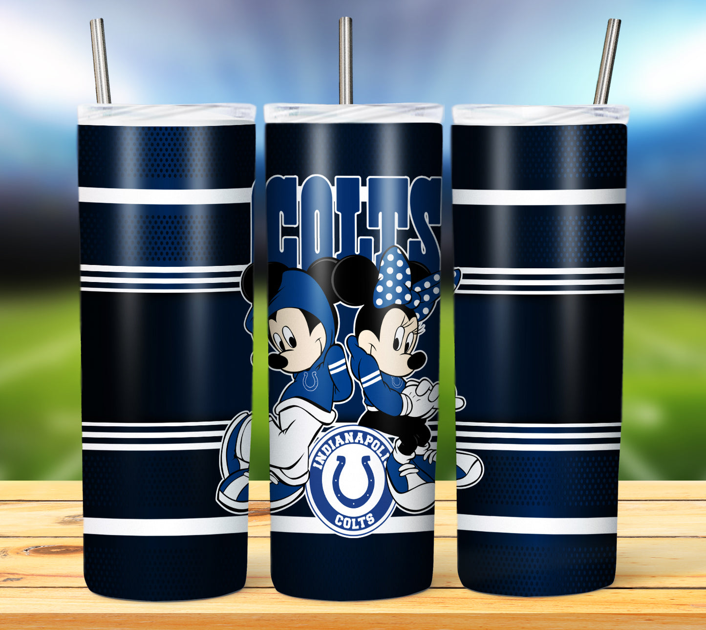 Football 20oz Sublimation Tumbler Image