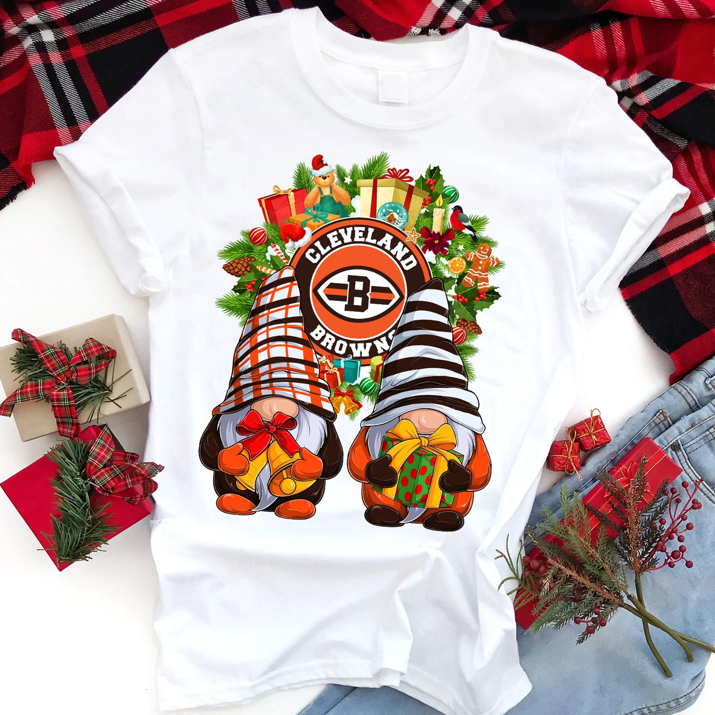 Christmas Football Gnomes T-Shirt/DTF Sublimation Image