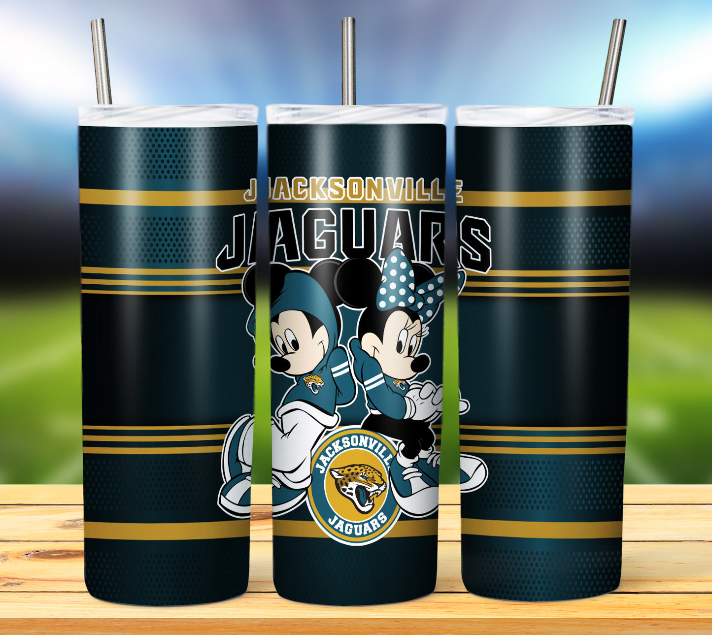 Football 20oz Sublimation Tumbler Image