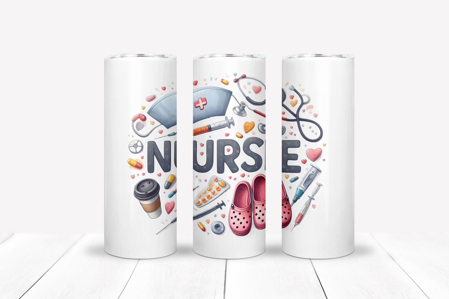 Nurse 20oz Sublimation Tumbler Bundle