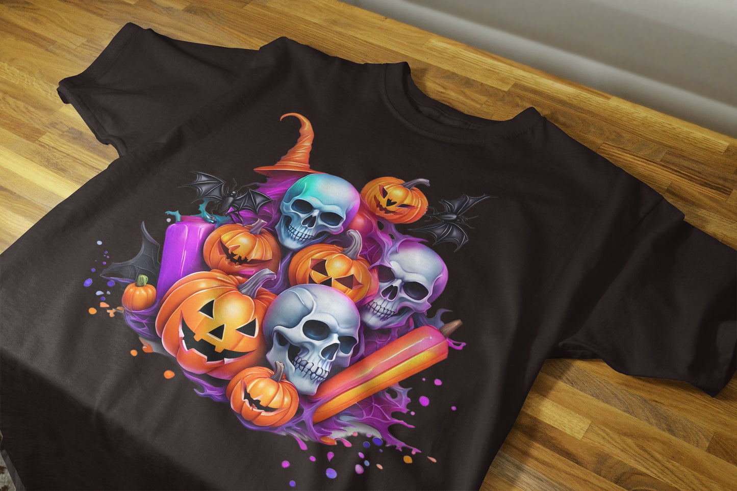 90+ Colorful Halloween Sublimation T-Shirt Images Bundle