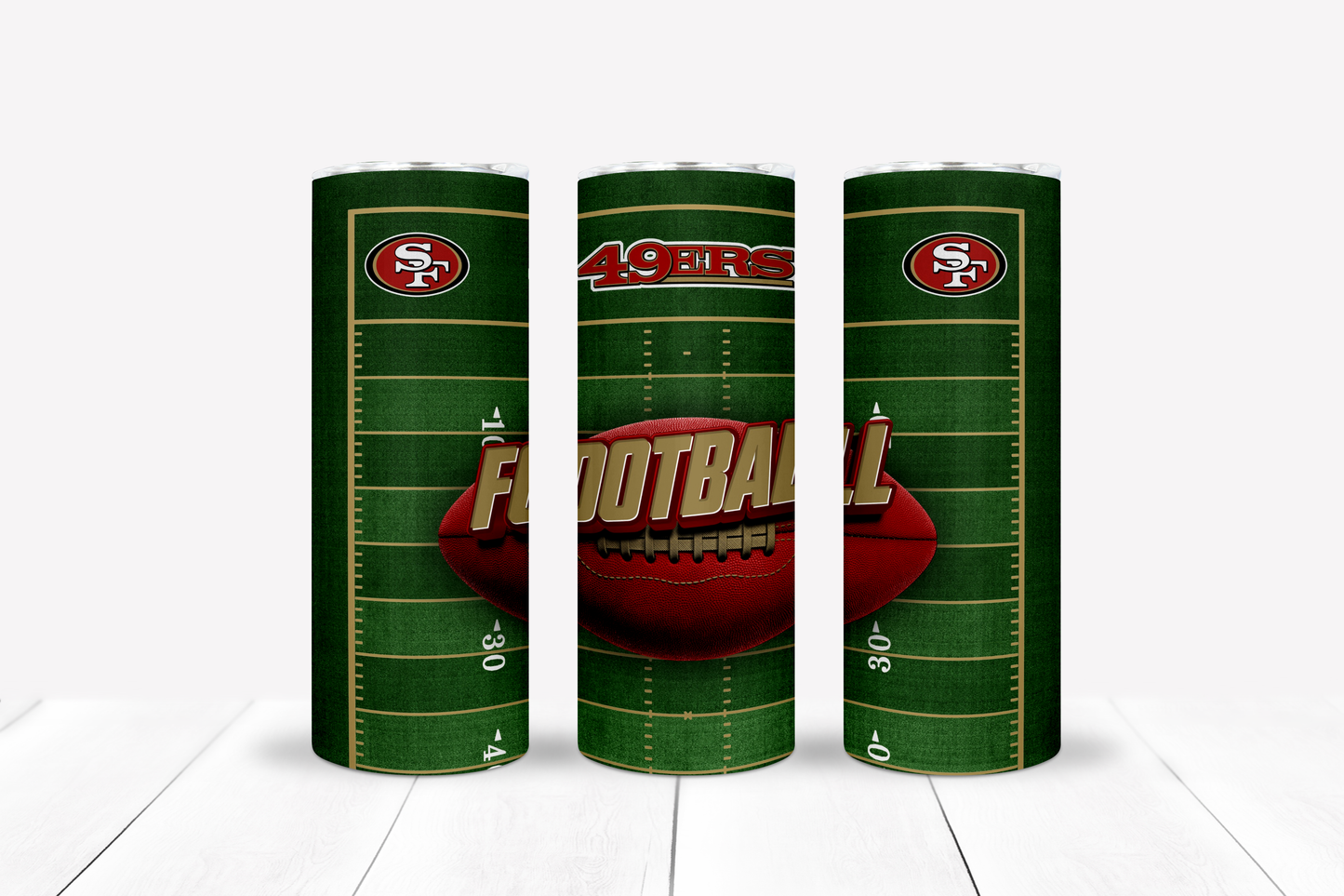 Football 20oz Sublimation Tumbler Image