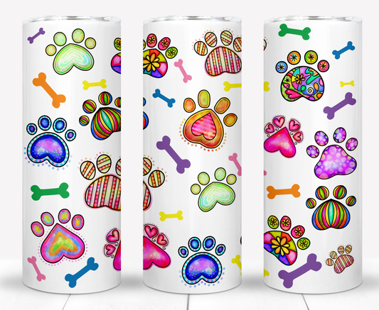 Pet Paws 20oz Sublimation Tumbler Image