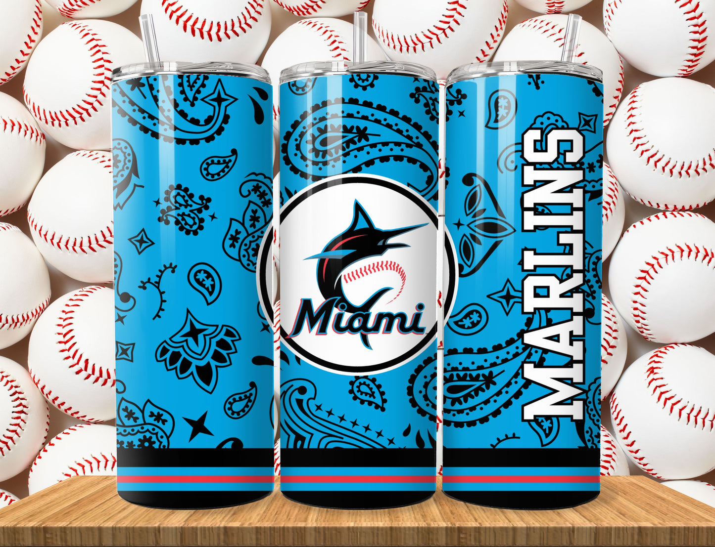 Baseball 20oz Sublimation Tumbler Image