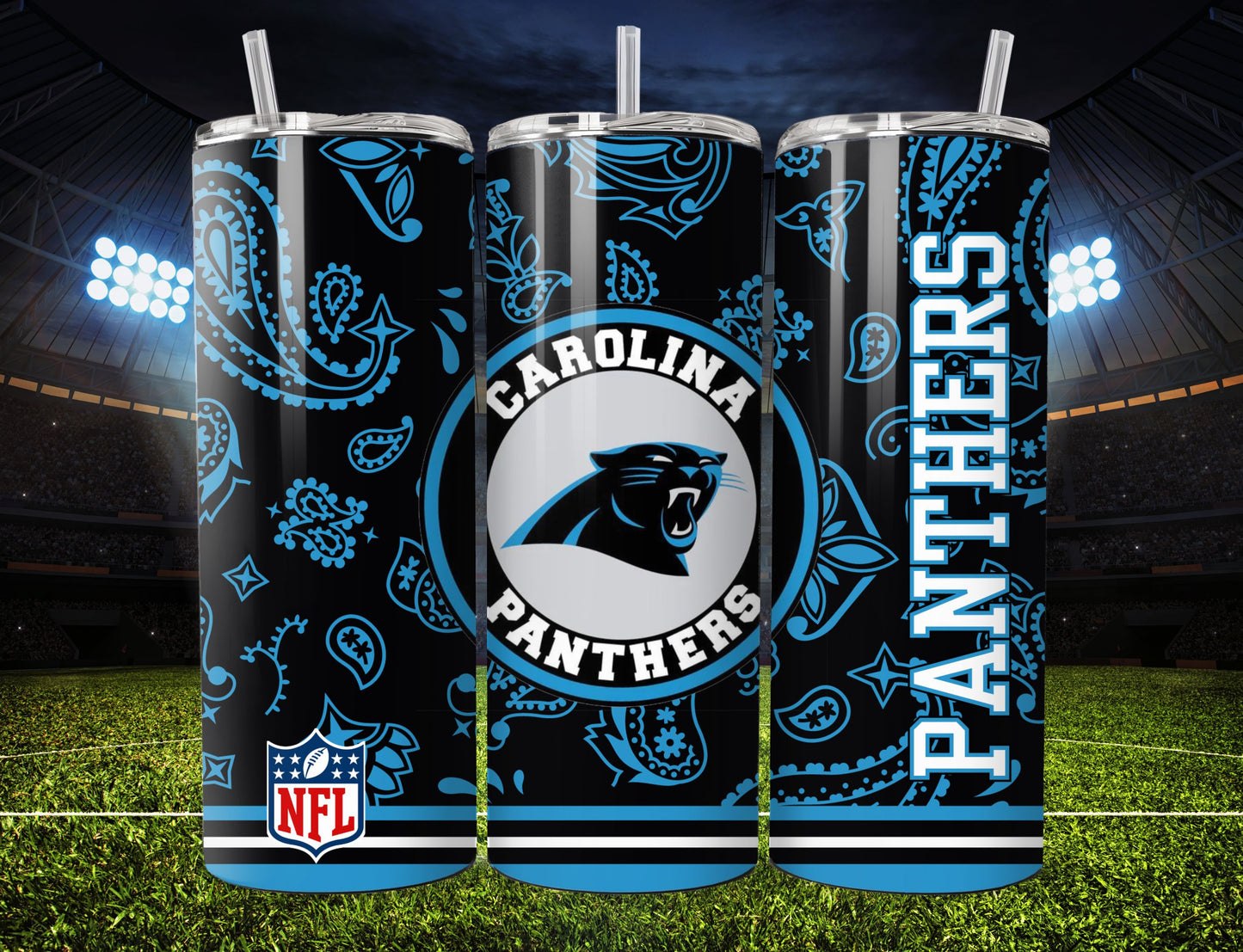 Football 20oz Sublimation Tumbler Image