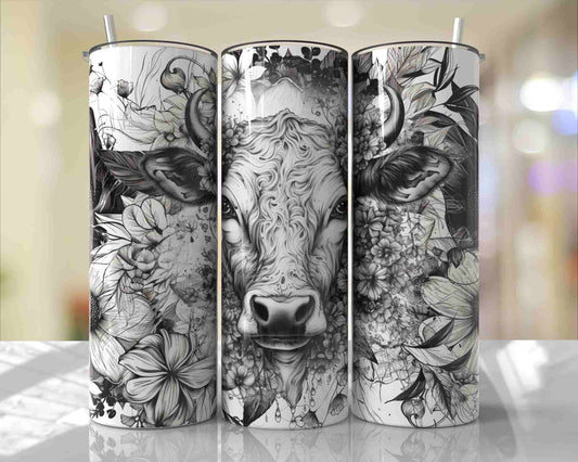 Cow 20oz Sublimation Tumbler Image