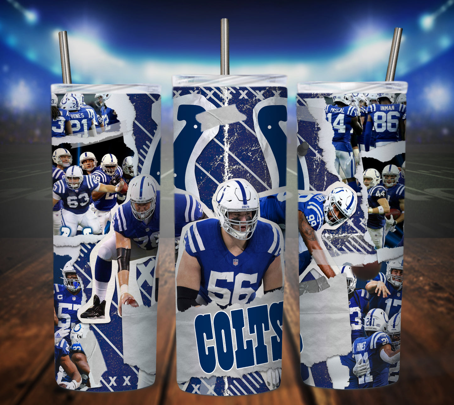 Football 20oz Sublimation Tumbler Image