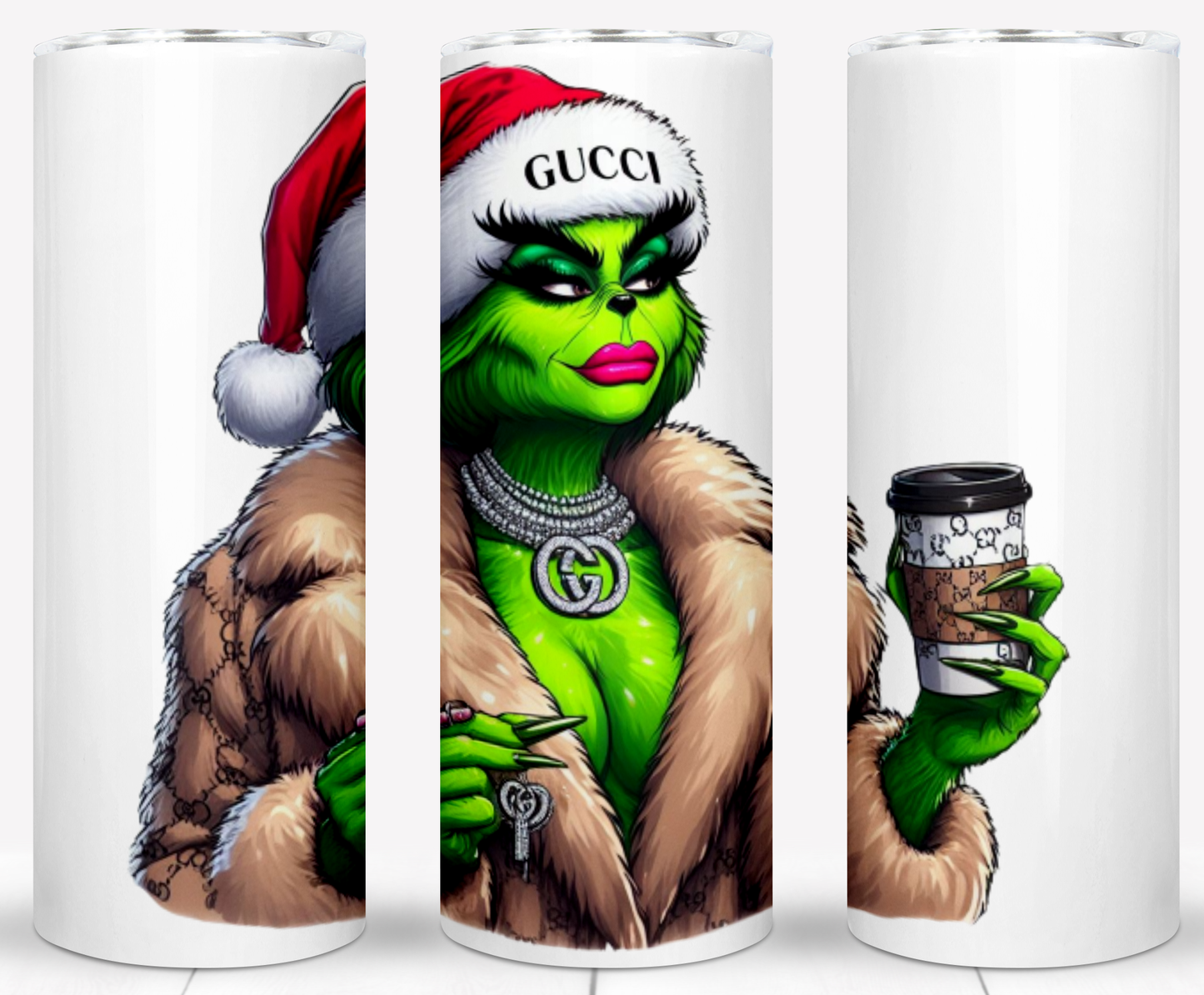 30+ Christmas Brand Grinch Sublimation 20oz Tumbler Images Bundle