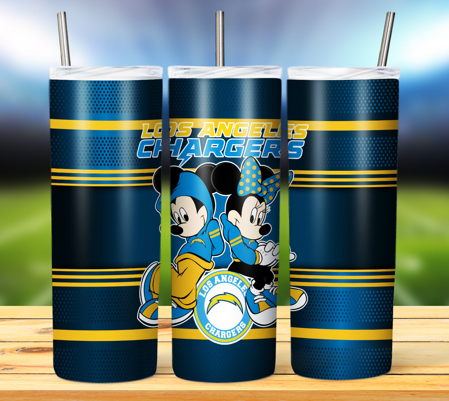 Football 20oz Sublimation Tumbler Image