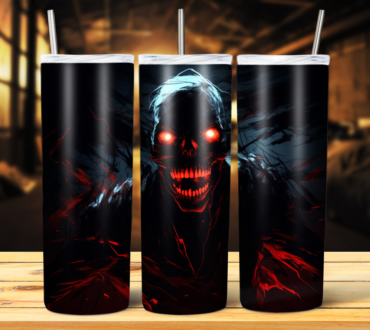 25 Creepy Halloween Sublimation 20oz Images Bundle