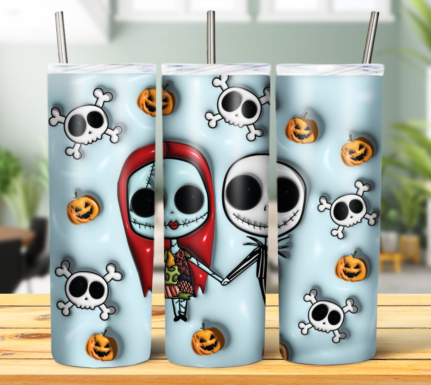 20+ 3D Inflate Halloween Sublimation 20oz Images Bundle