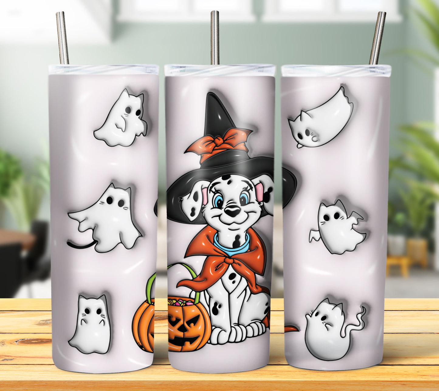 20+ 3D Inflate Halloween Sublimation 20oz Images Bundle