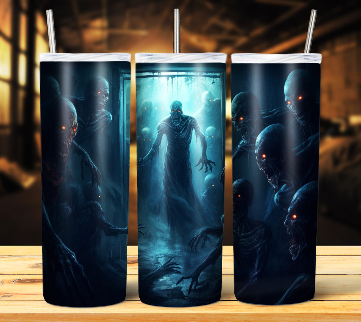 25 Creepy Halloween Sublimation 20oz Images Bundle