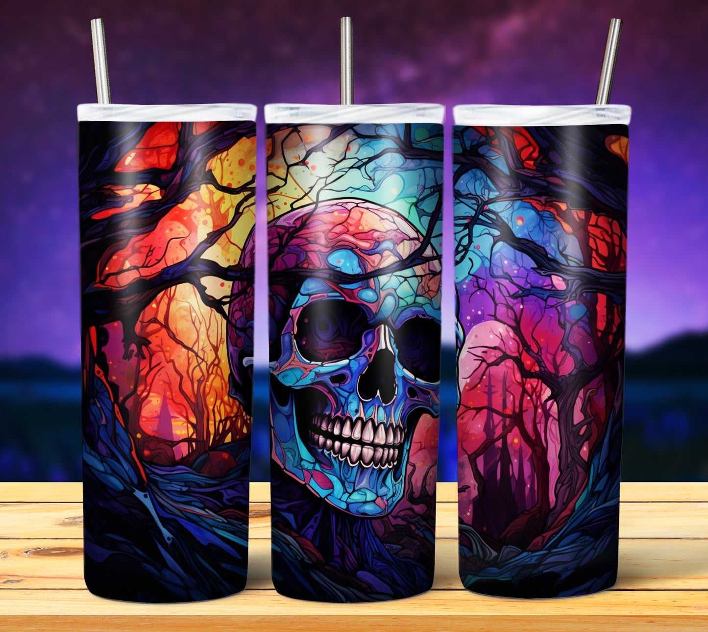 50 Watercolor Halloween Sublimation 20oz Images Bundle