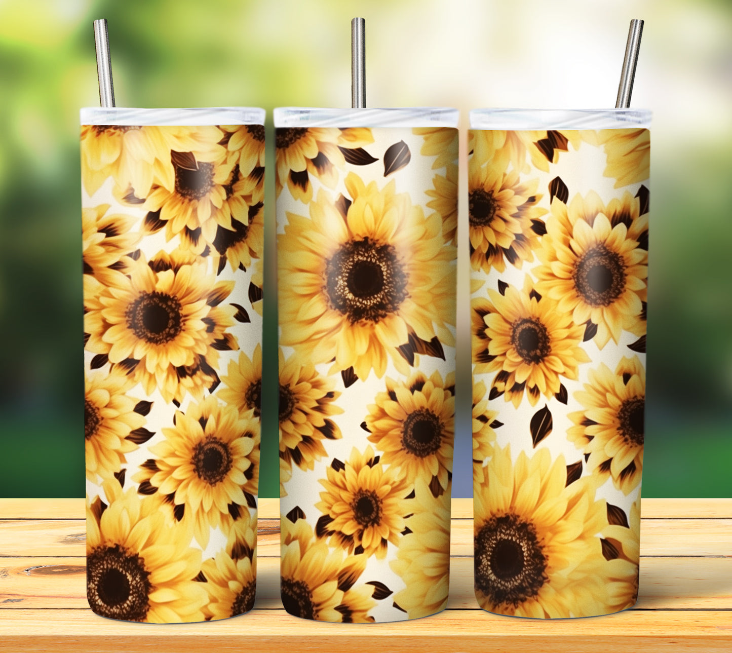 25 Leopard Sunflowers Sublimation 20oz Images Bundle