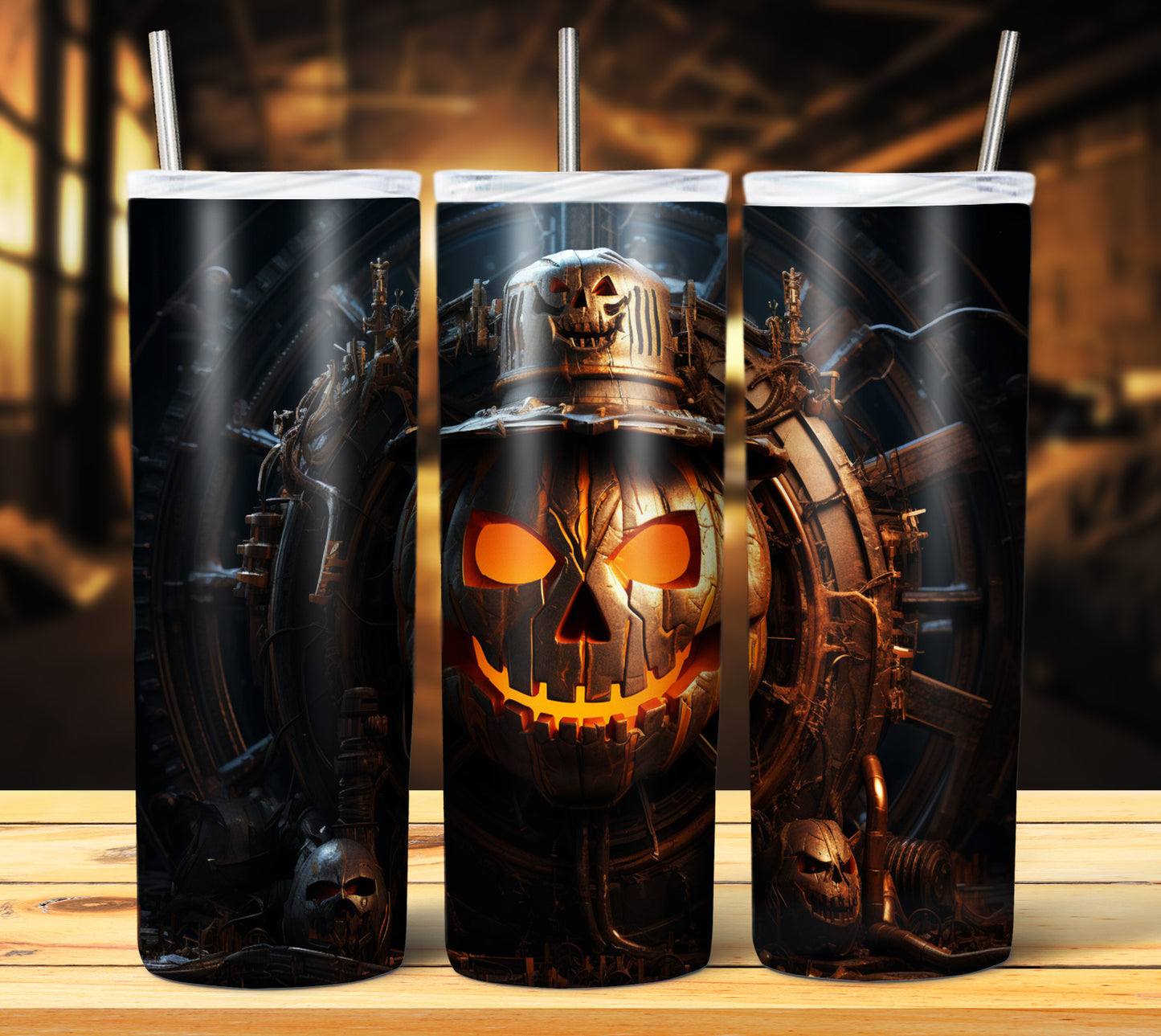 40 SteamPunk Halloween Sublimation 20oz Images Bundle