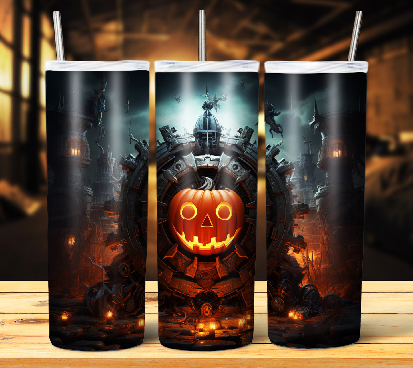 40 SteamPunk Halloween Sublimation 20oz Images Bundle